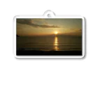 わんこの湘南の夕陽 Acrylic Key Chain