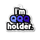 ゆでがえる(非正規こどおじでも底辺セミリタイアできますか?)のI'm QQQ holder. Acrylic Key Chain