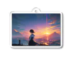 卯月なのかのTwilight Countryside Journey  〜黄昏に包まれる故郷の旅〜　No.2「暮れなずむ町」 Acrylic Key Chain