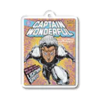 jimmy COMICSのキャプテンワンダフル comic cover LIGHTNING Acrylic Key Chain