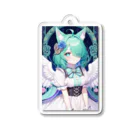 KafyRiruのアール･ヌーヴォー風　猫耳天使 Acrylic Key Chain