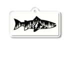 No Fishing No Life の山？　魚？ Acrylic Key Chain