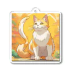 hana-monの希望の猫 Acrylic Key Chain