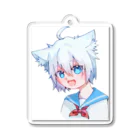 しろめにゃしょっぷのしろめにゃいろいろ Acrylic Key Chain