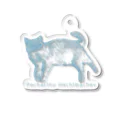 ペッチャリーノ・ヘチマチョフのネコ (blue) Acrylic Key Chain