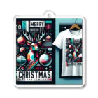 Riko_ARKKのジオメトリック・クリスマス Acrylic Key Chain
