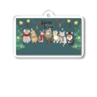 HanaChannel_hogonekoLifeのHana Channelクリスマスグッズ2023 Acrylic Key Chain