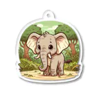 SAI.AI【ビンテージアニマル】のelephant【ビンテージアニマル】 Acrylic Key Chain