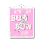 ぽっぽこ本舗のBUN BUN GIRL アクリルキーホルダー