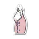 moca🥕の冬毛のお馬さん(白毛小物) Acrylic Key Chain