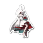 ごもも🍑宝石研磨している新人VTuberのリクルティカ様に描いて頂いたごもも Acrylic Key Chain