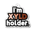 ゆでがえる(非正規こどおじでも底辺セミリタイアできますか?)のI'm XYLD holder. アクリルキーホルダー