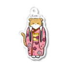 キモノネコの【キモノネコ】もえりちゃん Acrylic Key Chain