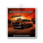 ｱｰﾄｷﾞｬﾗﾘｰ こっそり堂 (笑のChevy Camaro Z28 Oklahoma モンスターマシーン Acrylic Key Chain