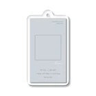 rilybiiの⬜︎ gray blue logo frame  アクリルキーホルダー