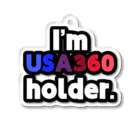 ゆでがえる(非正規こどおじでも底辺セミリタイアできますか?)のI'm USA360 holder. Acrylic Key Chain