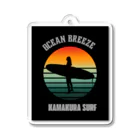 SHONAN-HIROTANのSEABREAZE KAMAKURA SURF アクリルキーホルダー