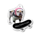 TOFU-FrenchBulldogのスケボーアクリル用 Acrylic Key Chain