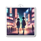 MoekingのAkihabara  Acrylic Key Chain