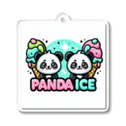 shitelkAIのPANDA ICE01 アクリルキーホルダー