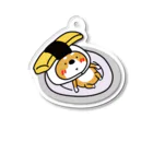 き、きのこけん。売店。の玉子犬。ボーッ Acrylic Key Chain