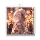 シルバームーンコーストの銀髪美女 シリーズ2 in 花火大会 Acrylic Key Chain