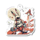 ロケットうさぎのロケットうさぎ　平和維持 Acrylic Key Chain