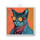 Feelin Shades Studioのアーバン・エクスプローラー・キャット Acrylic Key Chain