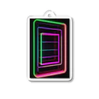 Association Against Mirroring SelfiesのAbstract_Neonsign Acrylic Key Chain