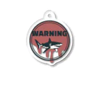 saepontaのWARNING Acrylic Key Chain