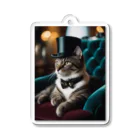 GoldCatの貴族猫 Acrylic Key Chain