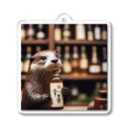 「動物ミリ屋」のカワウソのパーくん Acrylic Key Chain