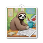 hobopoの"A Sloth Trying Various Things"  Acrylic Key Chain