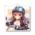 ライダーズのバイク女子　ばくおん!!系 アクリルキーホルダー