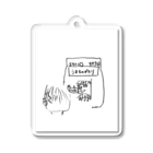 Finの競馬好きのFinの絵 Acrylic Key Chain