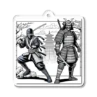 マイティのninja & samurai Acrylic Key Chain