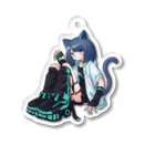 NEKOROiD GIRLS SHOPのクロ Acrylic Key Chain