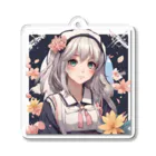 プリンゴブリンの銀髪不思議子さん Acrylic Key Chain