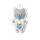 ニャンべびぃのニャンべびぃ クマべびぃ 共存アクキー Acrylic Key Chain