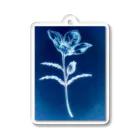 ペンで描く植物の詩のevening primrose(反転) Acrylic Key Chain