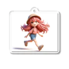 music_japanの一緒に冒険する明るく可愛い少女！ Acrylic Key Chain