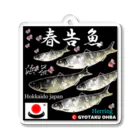 G-HERRINGの春告魚　浜益（鰊；ニシン；Hokkaido japan）あらゆる生命たちへ感謝をささげます。 Acrylic Key Chain