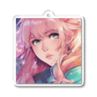 Kyon_IllustItemShopのアーティストのアンニュイ美人 Acrylic Key Chain