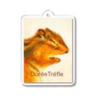 DoréeTréfle(ドレトレフル)Sara🍀の可愛いシマリス アクリルキーホルダー