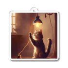スウィート・アニマル・アートの電気付ける猫ちゃん Acrylic Key Chain