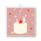 petit fourのstrawberry cake アクリルキーホルダー