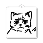 CODYの訝しげな顔の猫 Acrylic Key Chain