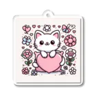 たこ焼きの猫スタンプ Acrylic Key Chain