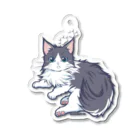 藤凪かおる・UCHINOKONYANの猫・UCHINOKONYAN【ラグ】 Acrylic Key Chain