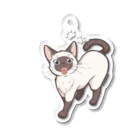 藤凪かおる・UCHINOKONYANの猫・UCHINOKONYAN【シャム】 Acrylic Key Chain